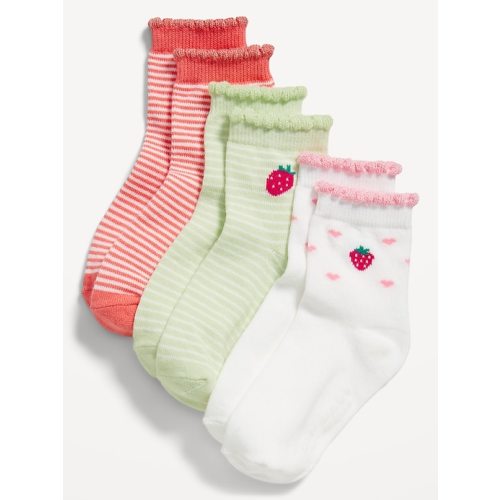 Ruffle-Cuff Crew Socks 3-Pack for Toddler & Baby | Old Navy