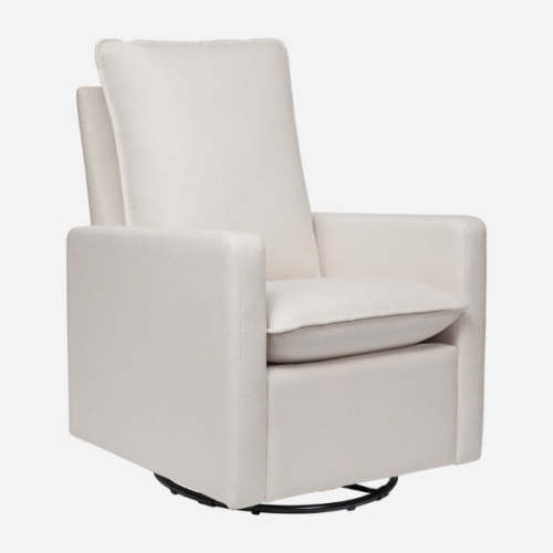 Cali Pillowback Swivel Glider - Performance Cream Eco-Weave