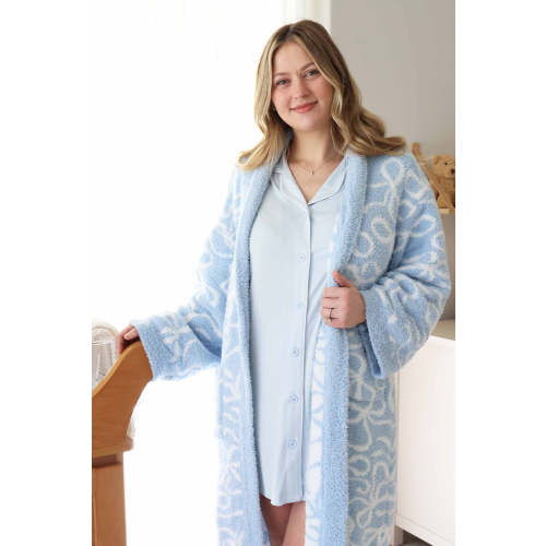 Match with Baby- Labor & Delivery Nightgown | Baby Blue | size medium