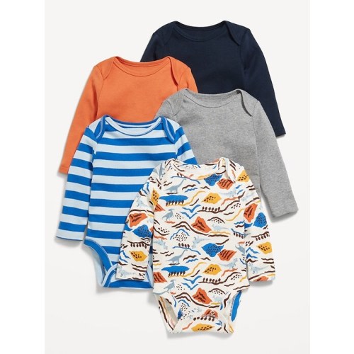 Long-Sleeve Bodysuit 5-Pack for Baby | Old Navy