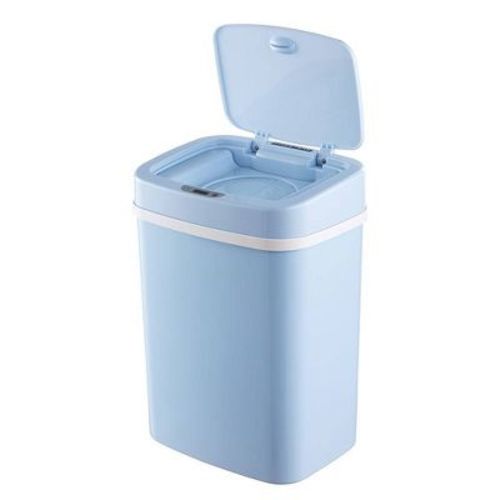 Nine Stars 16L/4.2gal Motion Sensor Oder Control Via Removable Inner Flaps Trash Can Light Blue: Indoor Plastic, Narrow, AA Battery Required