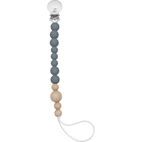 Loulou Lollipop Silicone Soother Pacifier Clip Binky Holder for Newborn and Baby - Color Block (Storm)