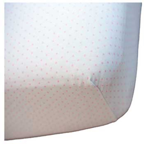 Pink Pindot Jersey Knit | Bassinet - Fits Nuna Mixx Sheets | Sheetworld