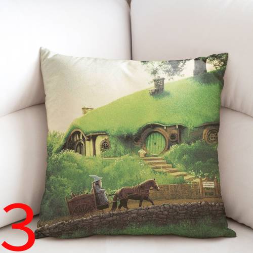 Lord Of The Rings Pillow Case, Middle Earth Pillow Cover, Throw Pillow Case, Gandalf Pillow Cover, The Rings Of Power, Hobbits Pillow Case