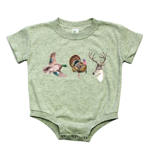 Duck, Turkey & Deer Bubble Romper