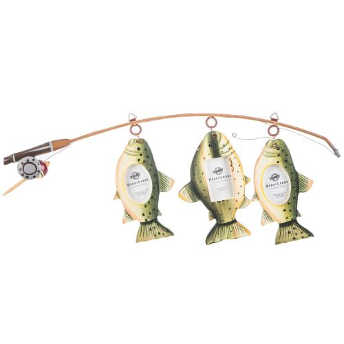 Fish On Fishing Pole Collage Frame