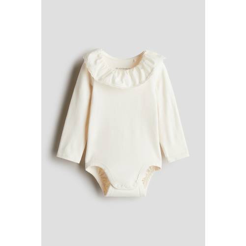 COTTON BODYSUIT WITH COLLAR
