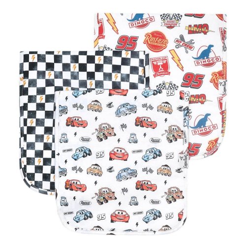 Copper Pearl x Disney Baby Boys Cars Print Burp Cloths 3-Pack