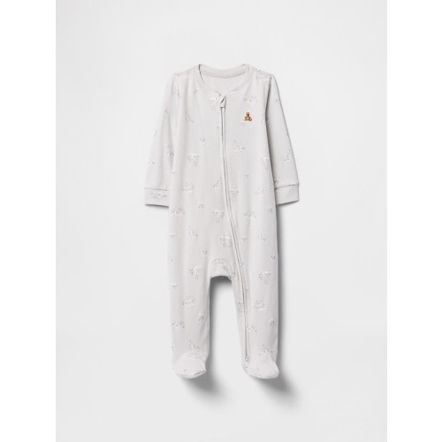 Baby Print Two-Way Zip One-Piece