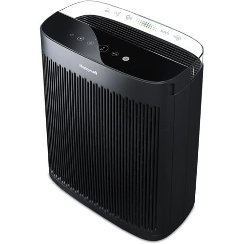 Honeywell HEPA Air Purifier for Home, 1733 Ft² Rooms in 1 hour, Air Quality Indicator, Auto Mode, Reduces Allergens, Dust, Pollen, Smoke, Pet Dander, Odors, Black, HPA5200