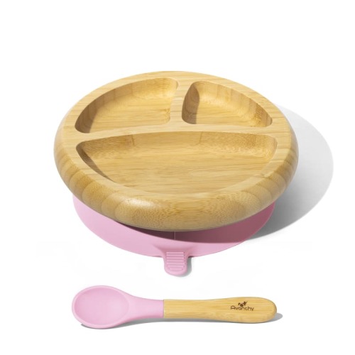 Bamboo Suction Baby Plate + Spoon