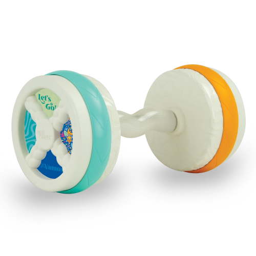 Bebe Fuerte Count & Groove Bouncy Barbell, Baby Toy for 9 Months+