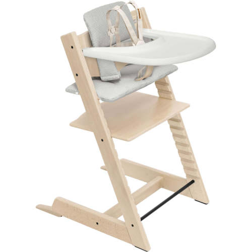 Shop Stokke Tripp Trapp High Chair² with Cushion + Stokke Tray - Terracotta + Terracotta Cushion - Li'l Baby Sprouts