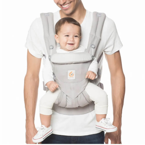 Ergobaby Omni 360 All-Position Baby Carrier for Newborn to Toddler with Lumbar Support & Cool Air Mesh (7-45 Lb), Oxford Blue