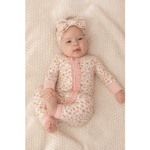 Wildflower Whisper | Bamboo Zip Romper – Annie Bean And Co