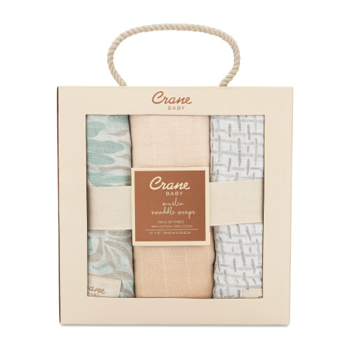 Cove Beach Life Newborn Swaddle Blanket Set | Crane Baby