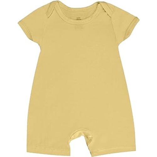 GUISBY Rayon Baby Pajamas, Short Sleeve Footless Rompers, Snap Closure Sleeper for Boy Girls