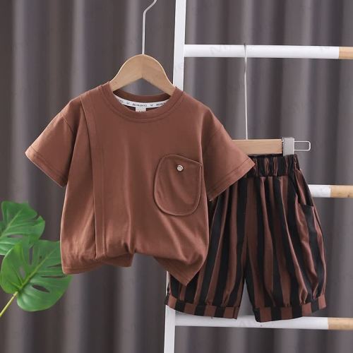 Baby Boy 2-Piece Striped Casual Set