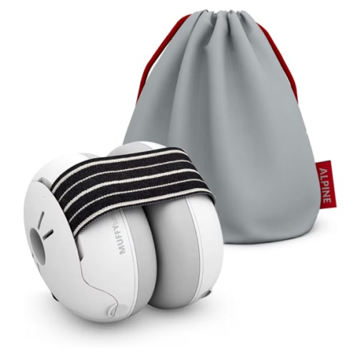 Alpine Muffy Baby Ear Protection for Babies and Toddlers up to 36 Months - CE & ANSI Certified - Noise Reduction Earmuffs - Comfortable Baby Headphones Against Hearing Damage & Improves Sleep - Black