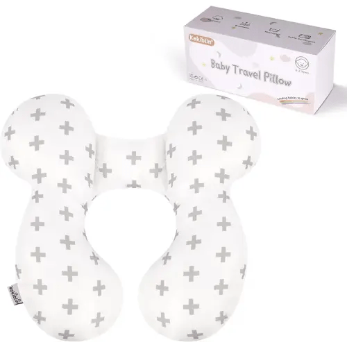KAKIBLIN Baby Neck Pillow, Upgraded Baby Support Pillow,Baby Neck Support Pillow for Carseat, Newborn Neck Support for Car Seat,Pushchair,Travel (Twig)