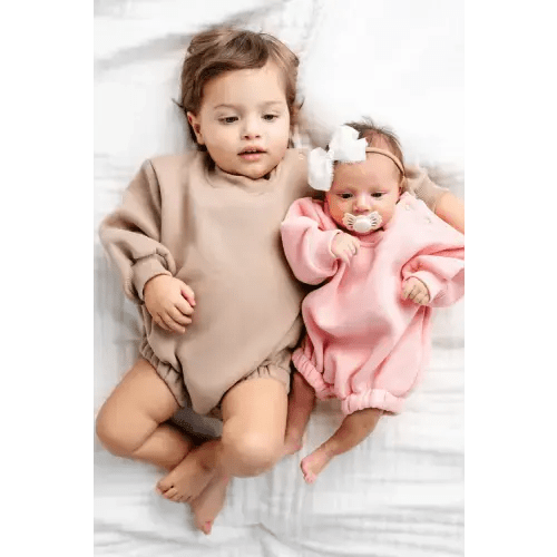 Sweatshirt Romper - Bubblegum