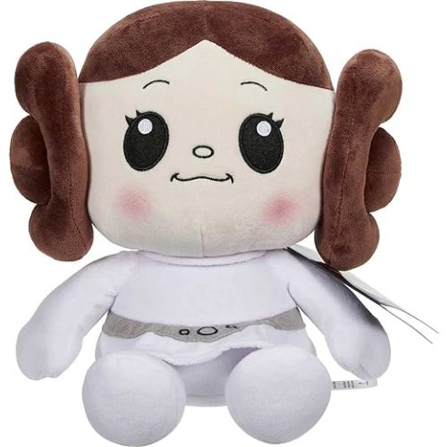 Mattel Star Wars Return of the Jedi Snug Club Plush Toy, Princess Leia Soft Character Doll, 40th Anniversary Collectible, Approx. 7-inch
