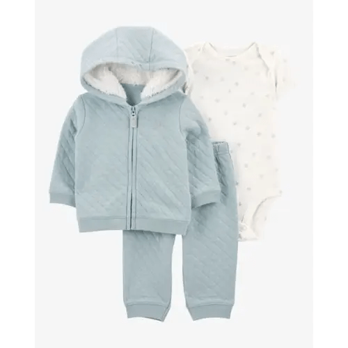 Baby 3-Piece Quilted Little Jacket Set - Carter's | Carter's