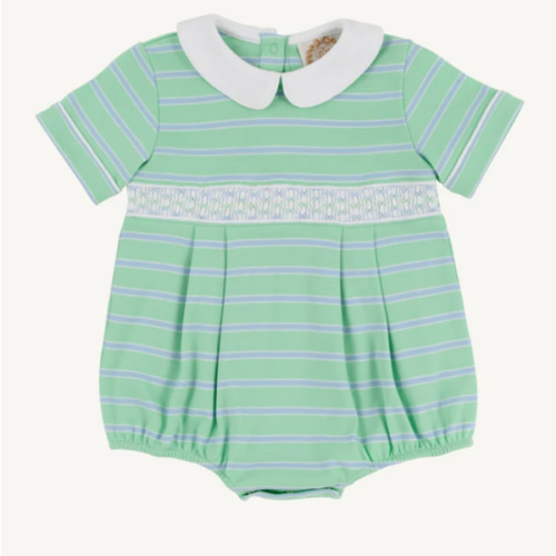 Smocked Bradford Bubble - Grace Bay Green, Beale Street Blue, & Worth