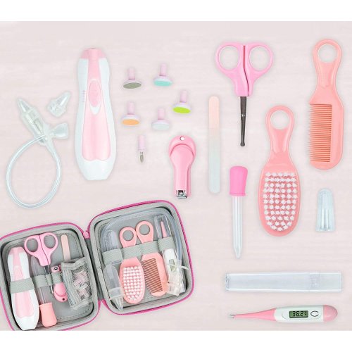 KAILEXBABY 18-in-1 Baby Health Care and Grooming Kit, Electric Infant Nail Trimmer Set, Baby Nail Clippers and Filer