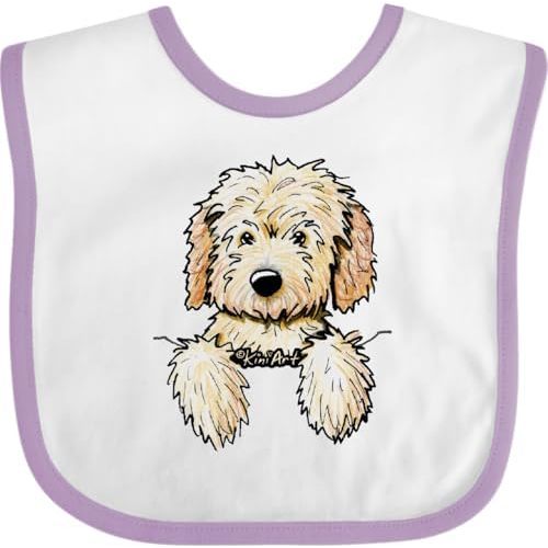 inktastic Pocket Goldendoodle Baby Bib - KiniArt