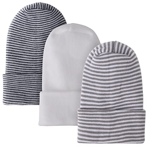 DRESHOW BQUBO Newborn Hospital Hat Infant Baby Hat Cap with Big Bow Soft Cute Knot Nursery Beanie