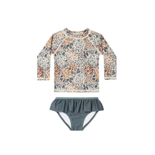 Rylee + Cru Rashguard Girls Set - Flower Field **Pre-Order**