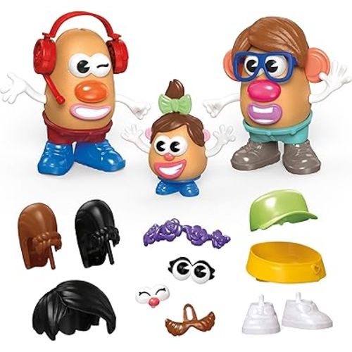 POTATO HEAD Create Your Family Set with 44 Parts and Pieces, Creative Toddler and Preschool Toys for 2 Year Old Girls and Boys and Up (Amazon Exclusive)