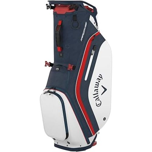 Callaway Golf Fairway 14 Stand Bag (Navy Hounds/White/Red)
