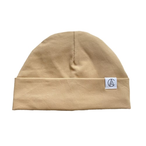 Khaki Jersey Beanie