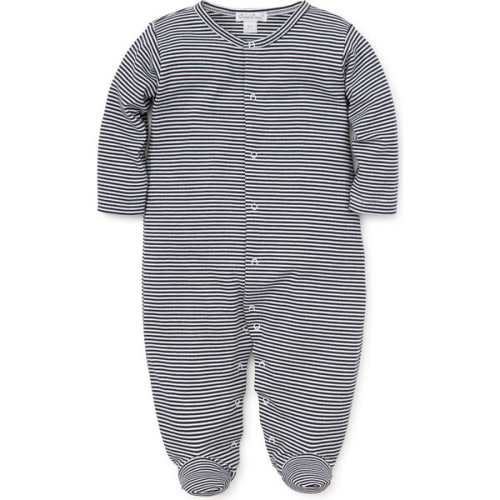 Essentials Striped Footie, Navy - Kissy Kissy | Maisonette