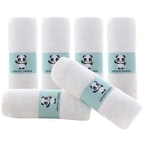 Bamboo Baby Washcloths - 2 Layer Soft Absorbent Bamboo Towel - Newborn Bath Face Towel - Natural Baby Wipes for Delicate Skin - Baby Registry as Shower( 6 Pack)