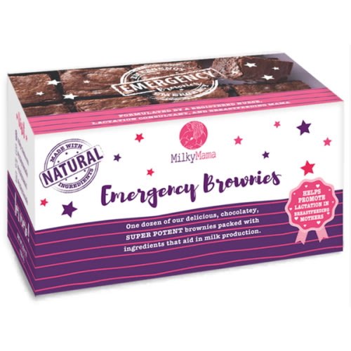Emergency Lactation Brownies for Breastfeeding | Milky Mama
