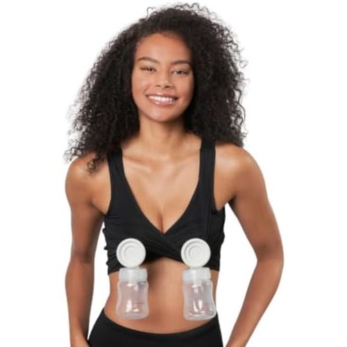 Larken Hands Free Pumping Bra for Breastfeeding | Breast Pump - Maternity Bras for Pregnancy, Pumping & Nursing Bra in One