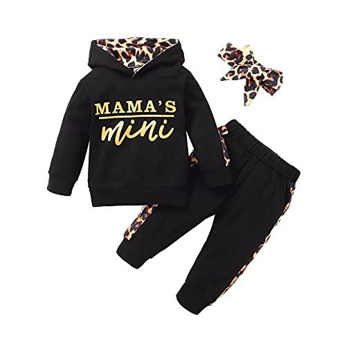 Newborn Baby Girl Clothes Outfits Infant Hoodie Sweatshirt Pants Headband Toddler Girl Clothing Set