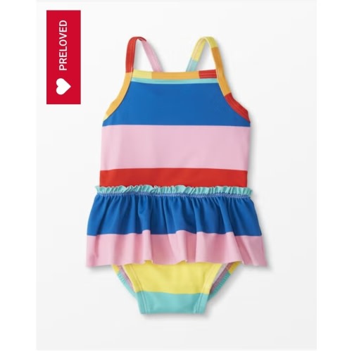 Baby Recycled Skirted One Piece Swimsuit | Hanna Andersson | Hanna-Me-Downs