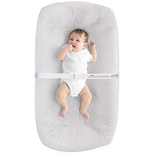 LA Baby 4 Sided Waterproof Diaper Changing Pad, 30" with Easy to Clean Quilted Cover - Made in USA. Non-Skid Bottom, Safety Strap, Fits All Standard Changing Tables/Dresser Tops