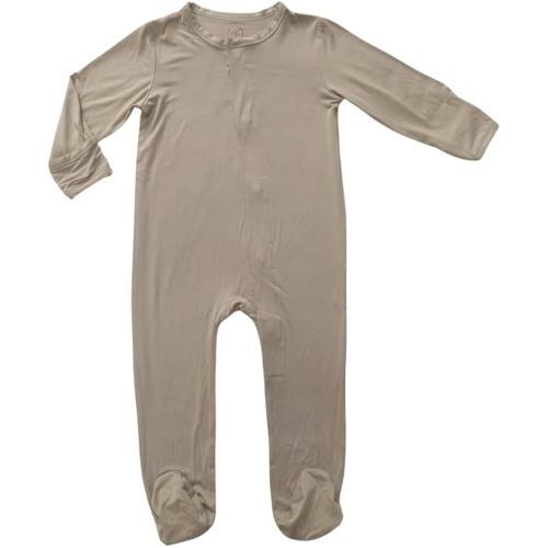 Avee & Co Footie Pajamas – Bamboo Baby Pajamas - Quick Magnetic Fastener Sleeper for Baby Boy and Girl (0-24 months)