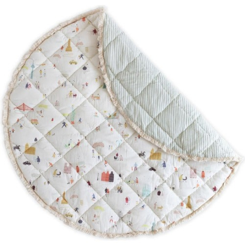Pehr Celestial Quilted Play Mat, Explore The World