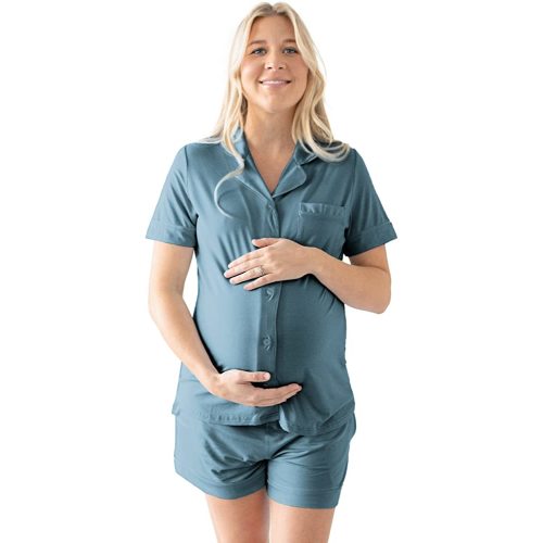 Kindred Bravely Clea Classic Short Sleeve Maternity & Nursing Pajama Set
