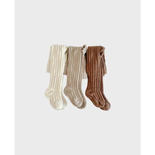 Baby Girl Cable Knitted Woolen Warm Tights