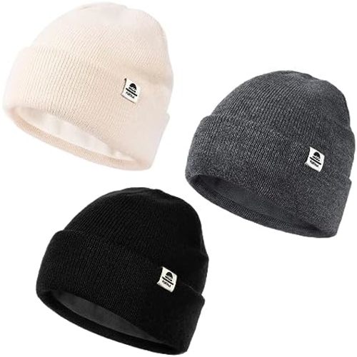 FURTALK Baby Beanie Fleece Lined Toddler Winter Hat Boys Girls Knit Warm Beanies Kids Ski Hats for 0-8 Years