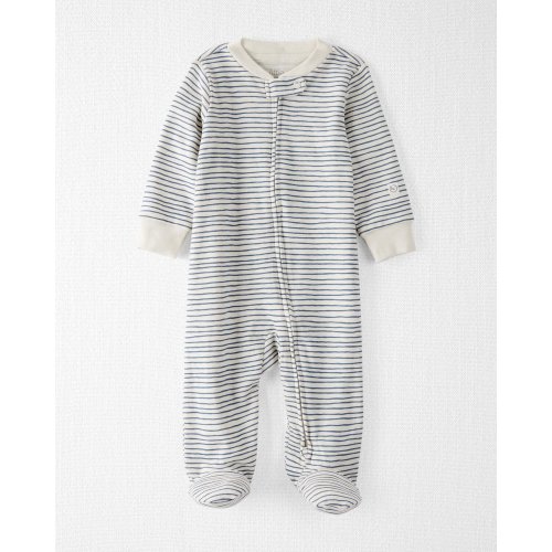 Baby Organic Cotton Sleep & Play Pajamas in Stripes - Little Planet | Carter's