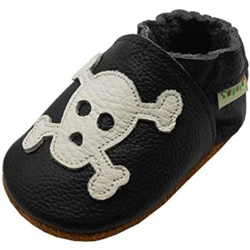 SAYOYO Baby Shoes Soft Leather Sole Infant Toddler Prewalker Shoes