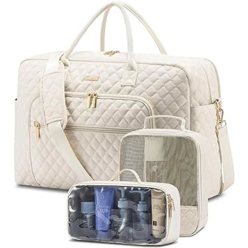 LOVEVOOK Travel Duffle Bag, Weekender Bag for Women with Toiletry Bag Carry on Overnight Bag with Laptop Compartment, Yoga Gym Bag with Wet Pocket Shoe Bag, Hospital Bag for Labor and Delivery